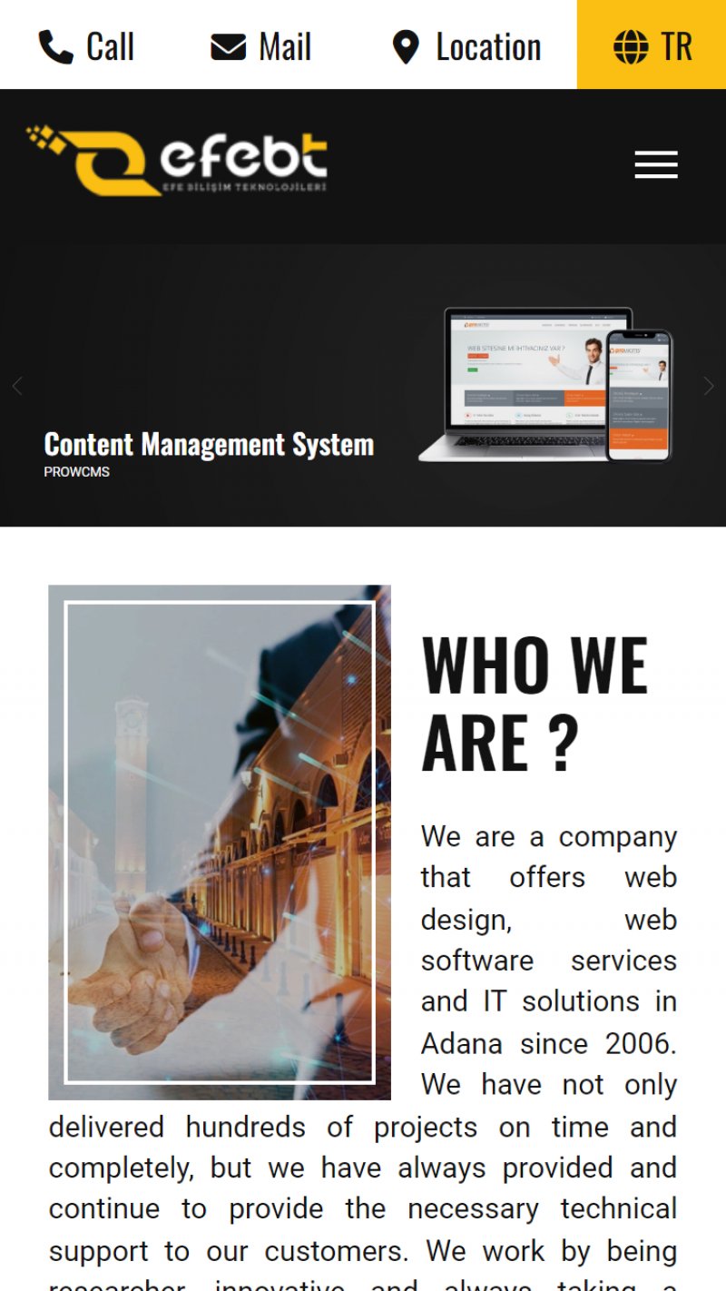 Yeni web sitemiz ile hizmetinizdeyiz ...